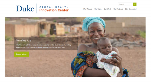 Duke Global Health Innovation Center Website Image
