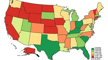 Map of ACO use 2015