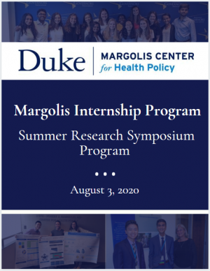 Margolis Internship Program Summer Research Symposium Program