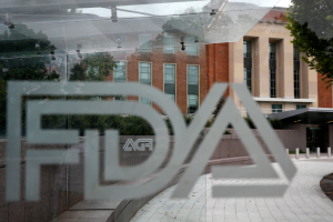 The Food and Drug Administration building is seen from a bus stop on the agency's campus in Silver Spring in 2018. (Jacquelyn Martin/AP)