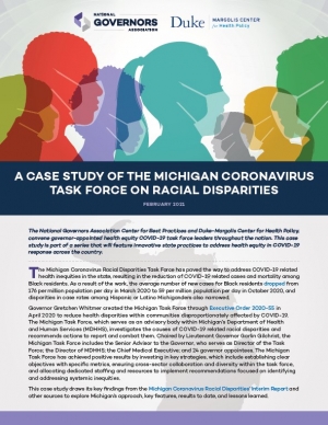 A Case Study of the Michigan Coronavirus Task Force on Racial Disparities Cover