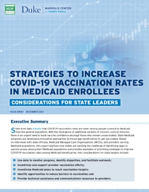 Strategies to Increase COVID-19 Vaccination Rates in Medicaid Enrollees Cover