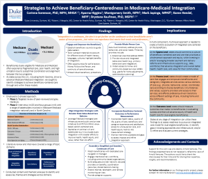 Strategies to Achieve Beneficiary-Centeredness in Medicare-Medicaid Integration