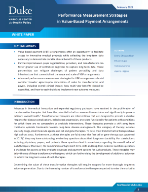 Performance Measurement Strategies in Value-Based Payment Arrangements Cover